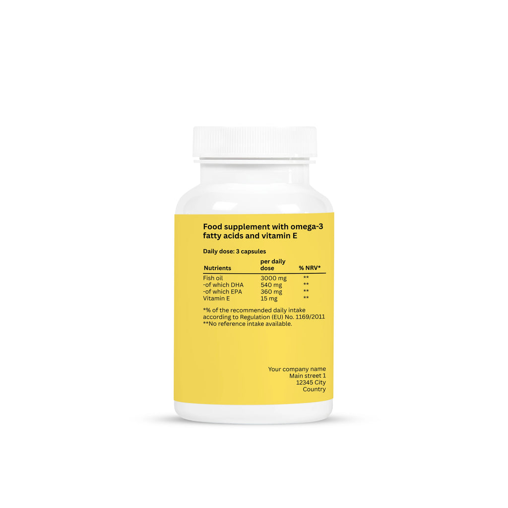 Omega-3 + Witamina E – 90 kapsułek