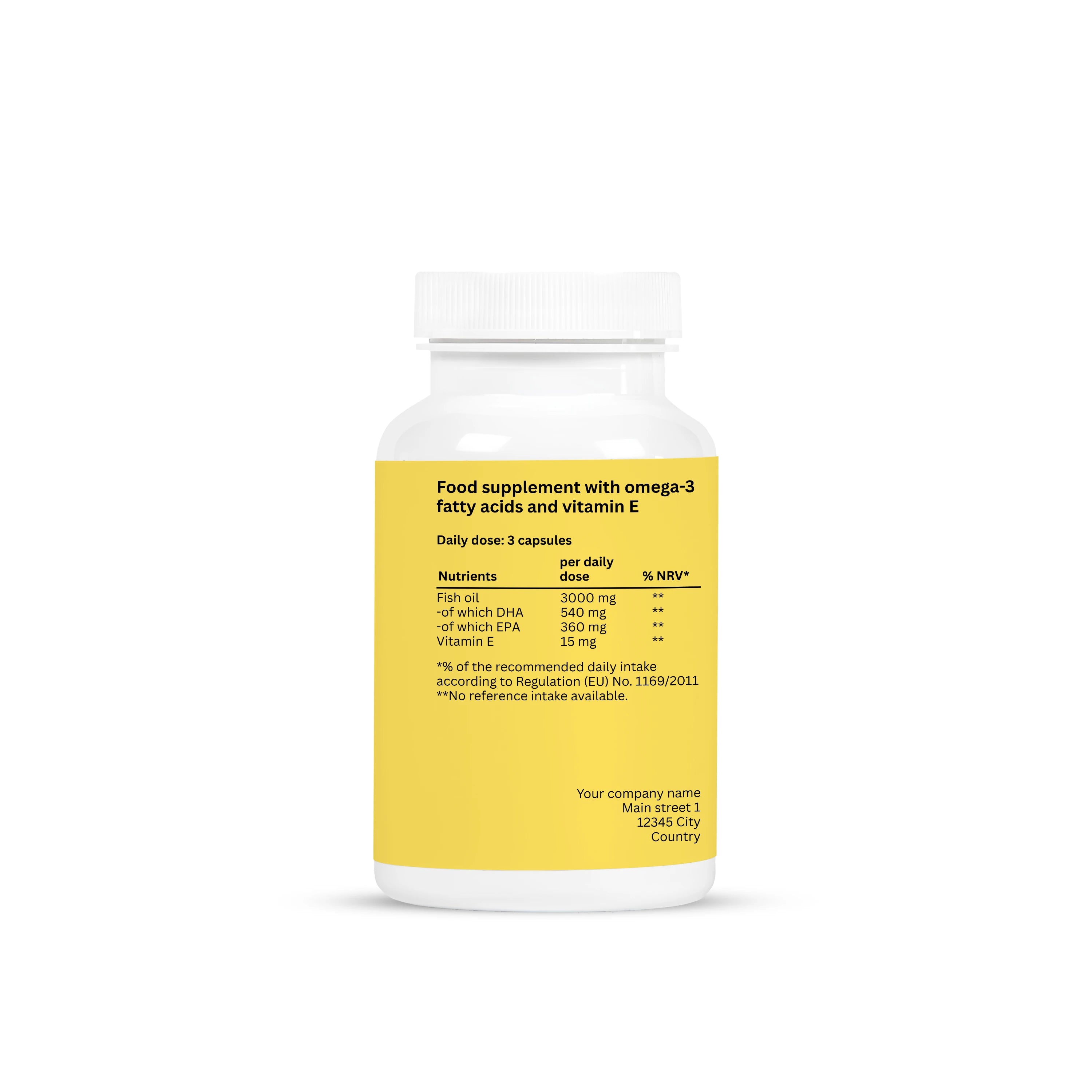 Omega-3 + Witamina E – 90 kapsułek
